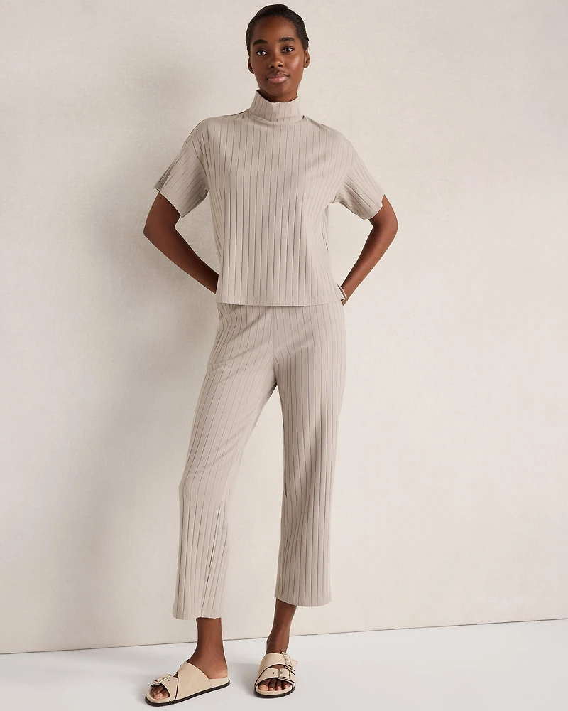 Ribbed Straight Leg Pants