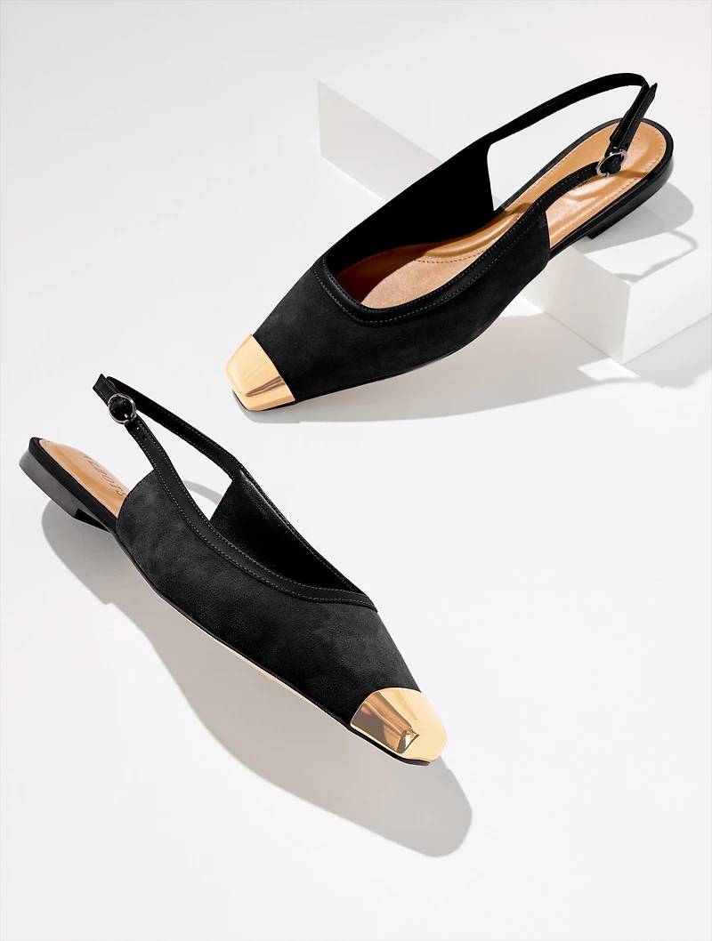 Whitley Suede Slingback Flats
