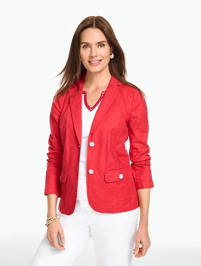 Stretch Linen Blazer