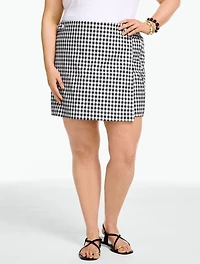 Bellevue Gingham Skort
