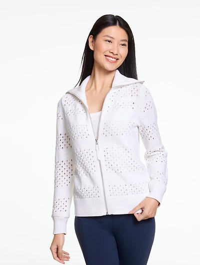 Mixed Stitch Sweater Jacket