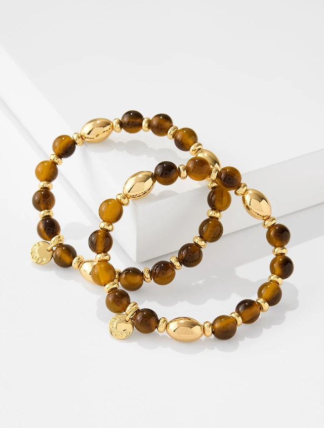Tortoiseshell Stretch Bracelet Set