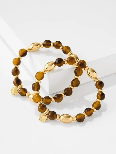 Tortoiseshell Stretch Bracelet Set