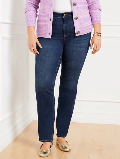 Plus Exclusive Straight Leg Jeans - Adelaide Wash Curvy Fit