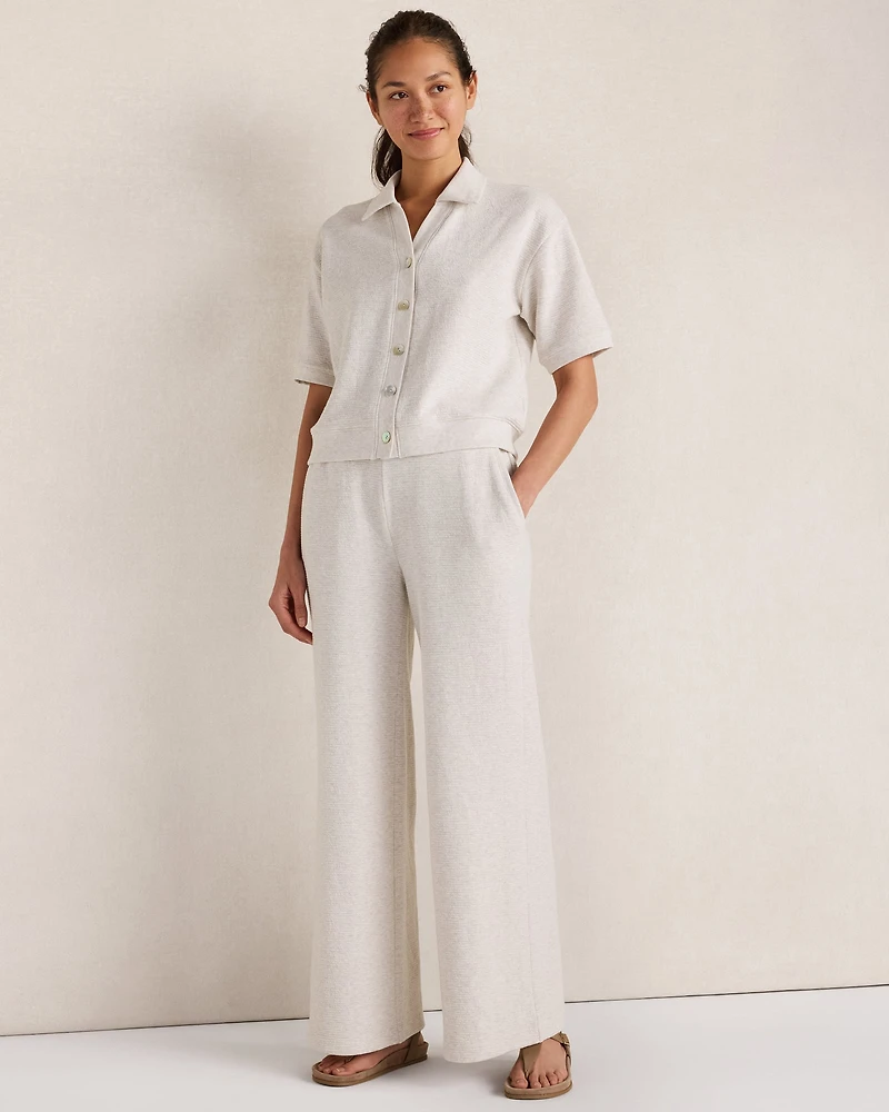 Ottoman Rib Relaxed Pants