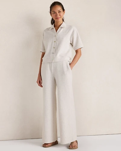 Ottoman Rib Relaxed Pants