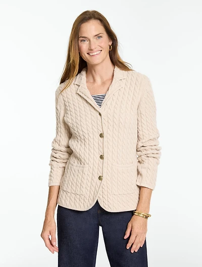 Cable Knit Blazer