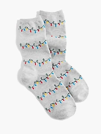 Holiday Lights Trouser Socks