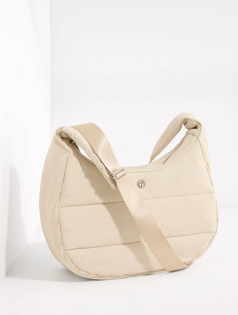 T by Talbots Nylon Hobo Crossbody Bag