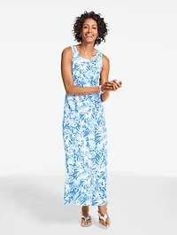 Sleeveless Jersey Dress - Tropical Hibiscus
