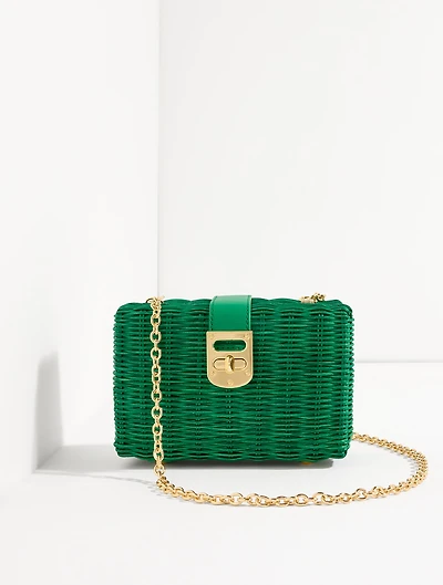 Wicker Box Clutch