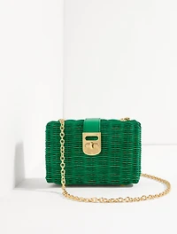 Wicker Box Clutch