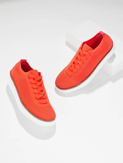 Brittany Knit Lace-Up Sneakers
