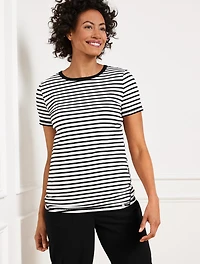 Supersoft Jersey Short Sleeve Striped Tee