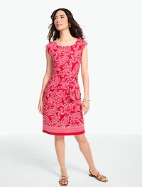 Nantucket Slub Shift Dress - Capri Rose