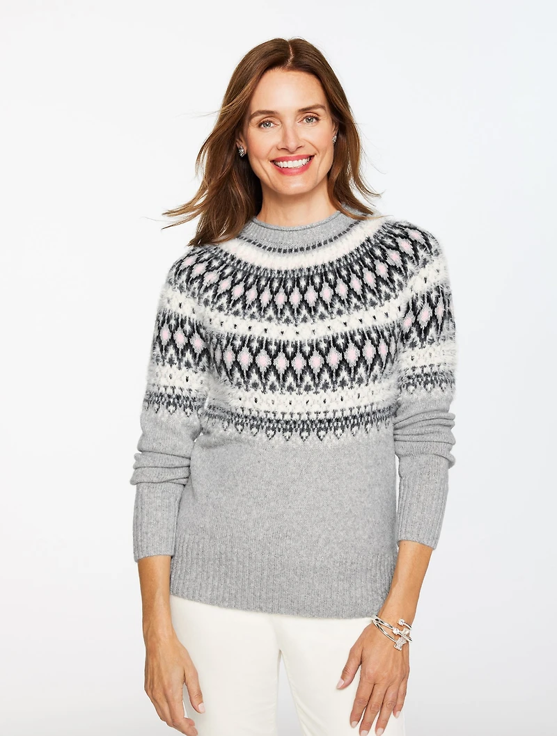 Crewneck Sweater - Persian Fair Isle