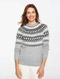 Crewneck Sweater - Persian Fair Isle