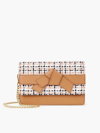 Tweed Vachetta Clutch