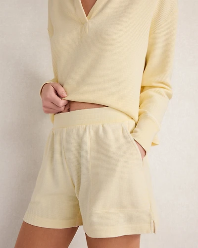 Organic Cotton Waffle Shorts