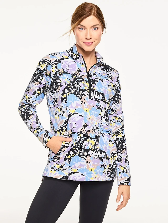 Cozy Cloud Half-Zip Pullover - Desert Bloom