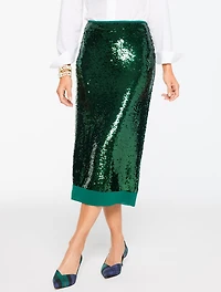 Sequin Pencil Skirt