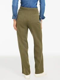 Straight Leg Pull-On Pants