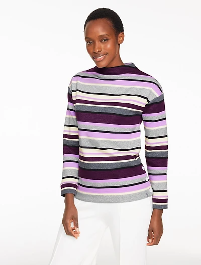 Classic French Terry Mockneck Pullover