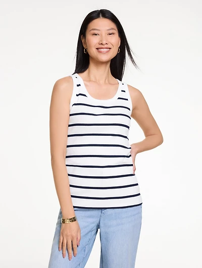 Ribbed Tank - West Stripe