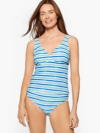 Sun Ocean Sand Piqué Scallop Tankini