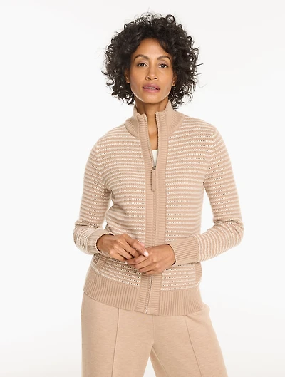 Open Stitch Sweater Jacket