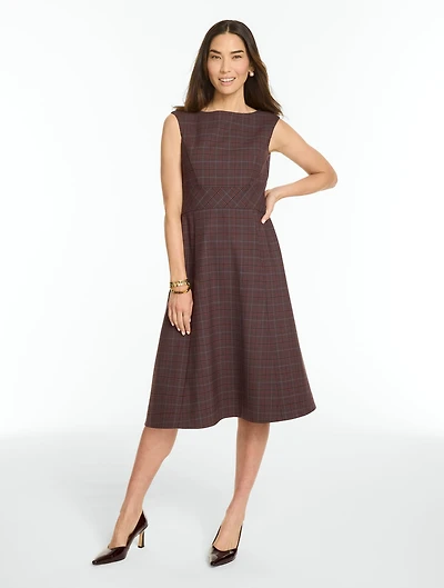Celeste Plaid Sleeveless Dress