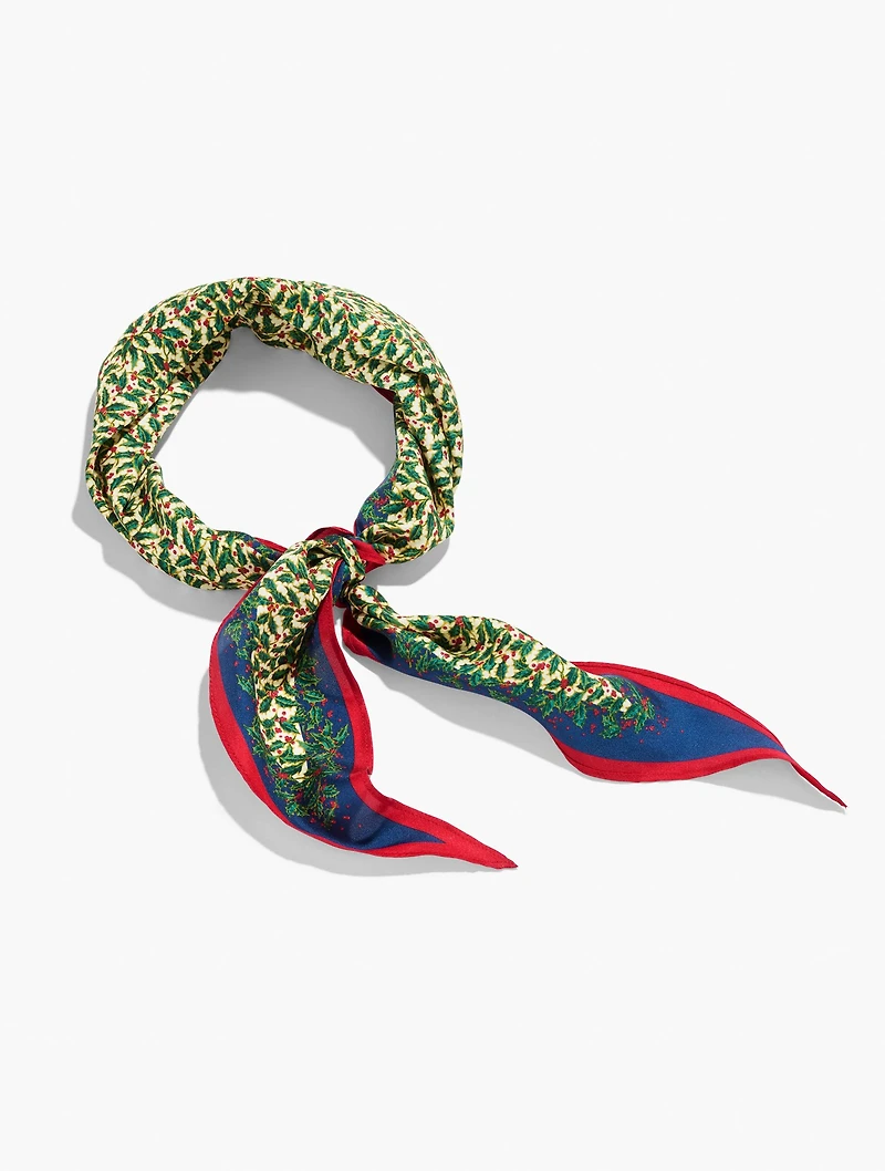 Holly Dance Diamond Silk Scarf