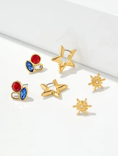 Americana Stud Earring Set