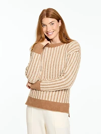 Cable Knit Crewneck Sweater