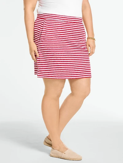 Jacquard Terry Skirt - Classic Stripe