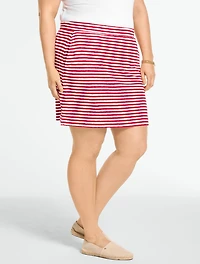 Jacquard Terry Skirt - Classic Stripe