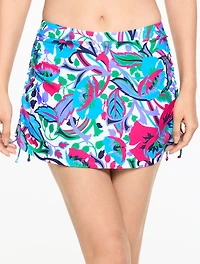 Aqua Club Cinch Swim Skirt - Island Flora