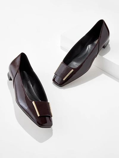 Sutton Ornament Flats - Crinkle Patent