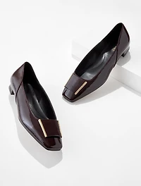 Sutton Ornament Flats - Crinkle Patent