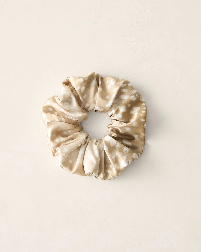 Washable Silk Printed Scrunchie