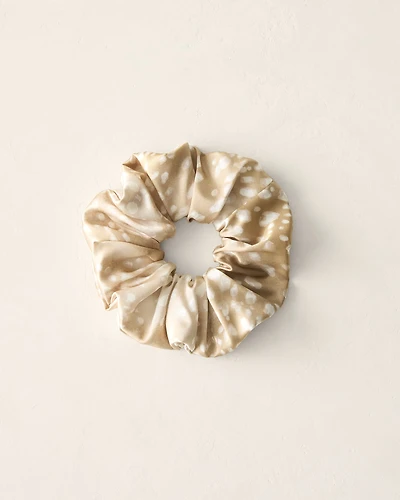 Washable Silk Printed Scrunchie