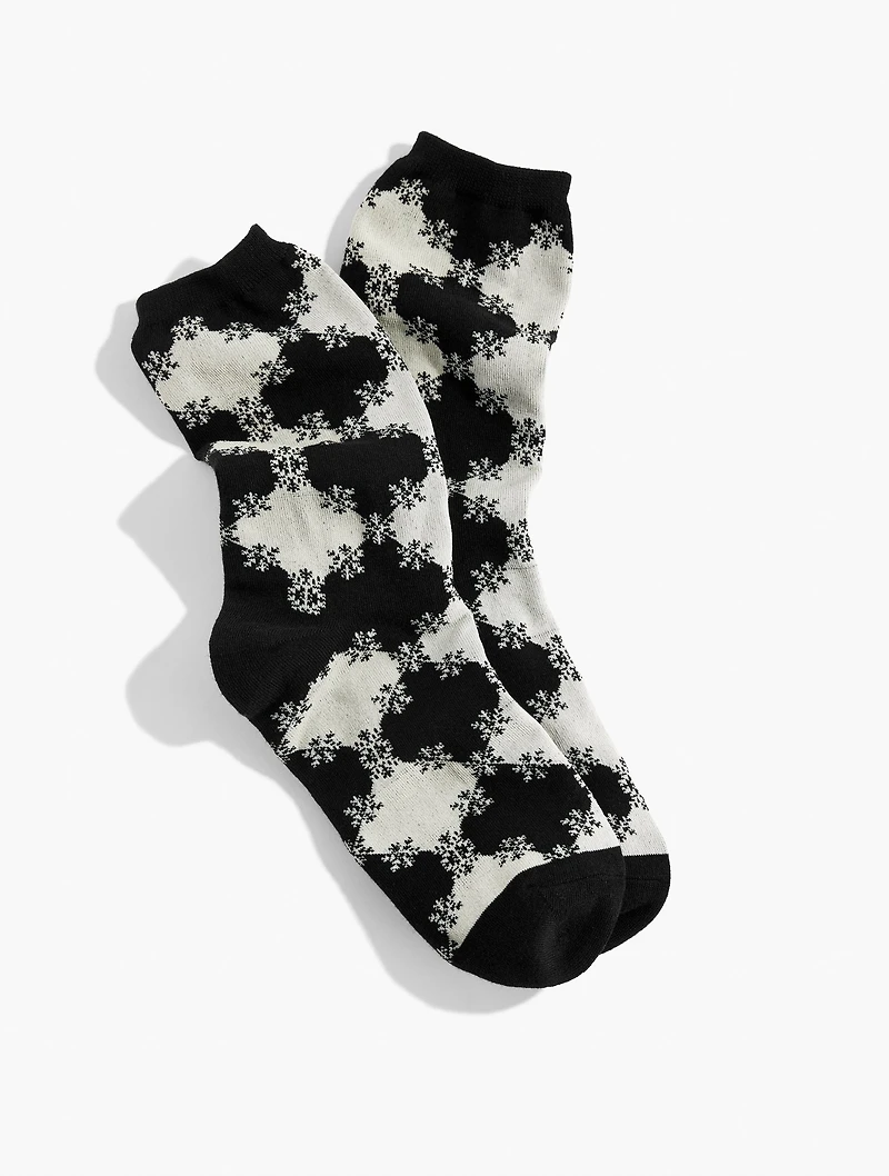 Snowflake Argyle Trouser Socks