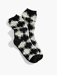 Snowflake Argyle Trouser Socks