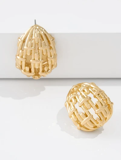 Bound Half Hoop Earrings