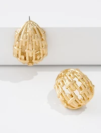 Bound Half Hoop Earrings