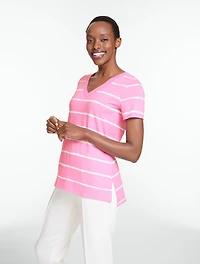 Supersoft Jersey Short Sleeve V-Neck Tee - Tie-Dye