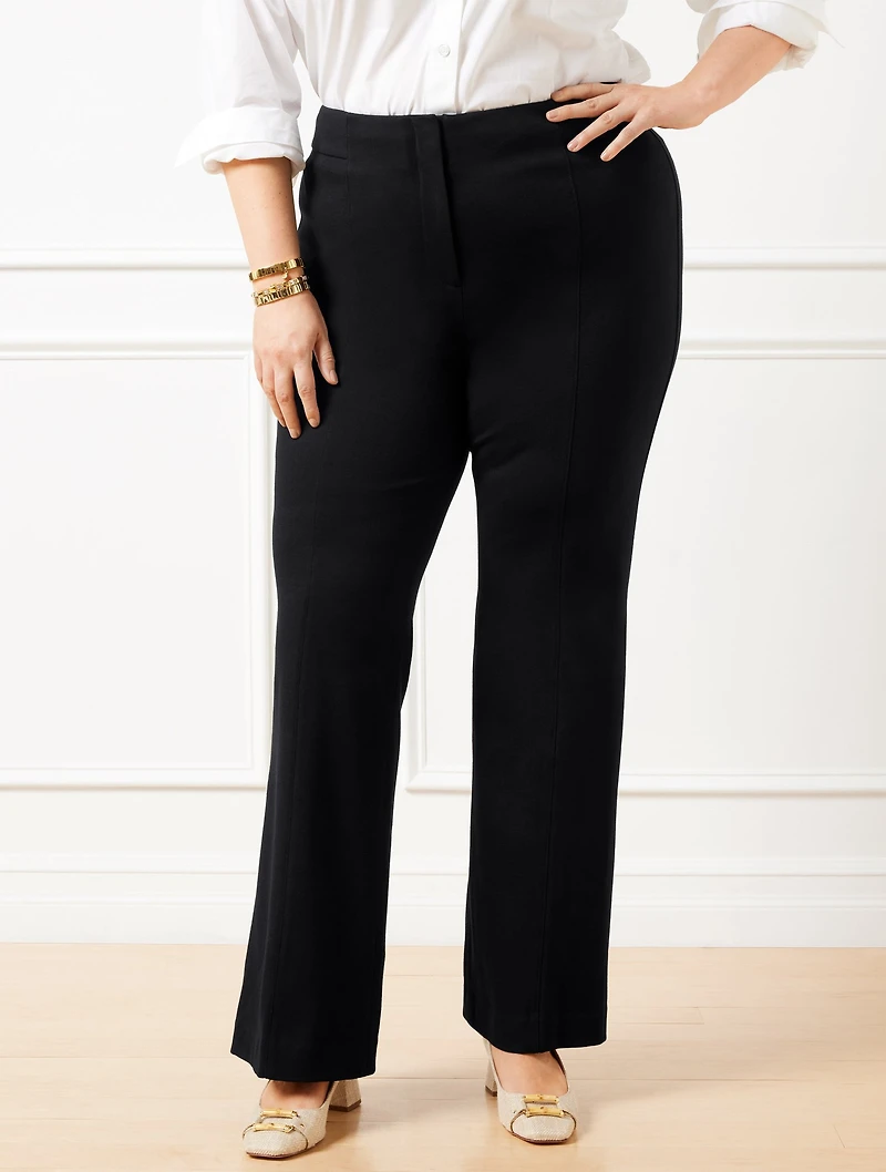 Luxe Ponte Flare Leg Pants