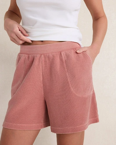 Organic Cotton Waffle Shorts