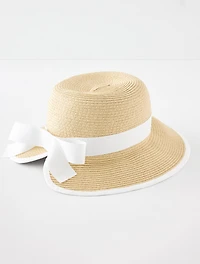 Split Back Straw Hat