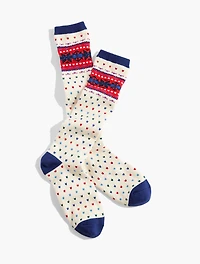 Fair Isle Wonderland Boot Socks